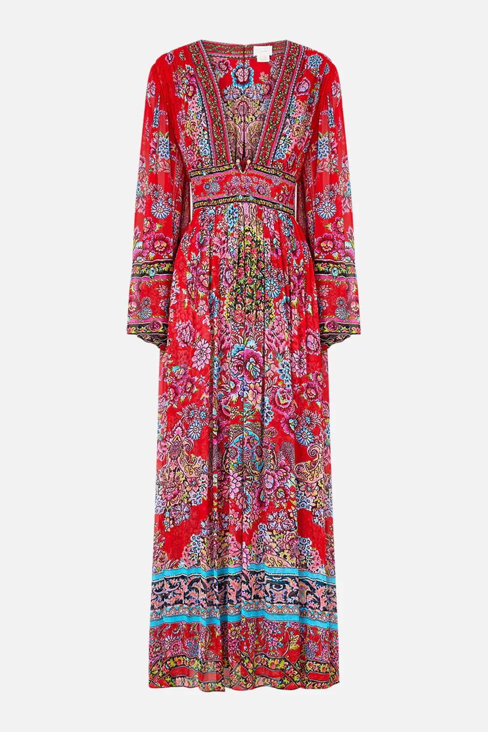 HARDWARE DETAIL LONG SLEEVE DRESS ARTISANS OF ANATOLIA - Image 3