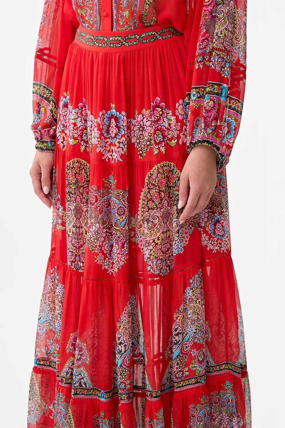 TIERED MAXI SKIRT ARTISANS OF ANATOLIA - Image 5