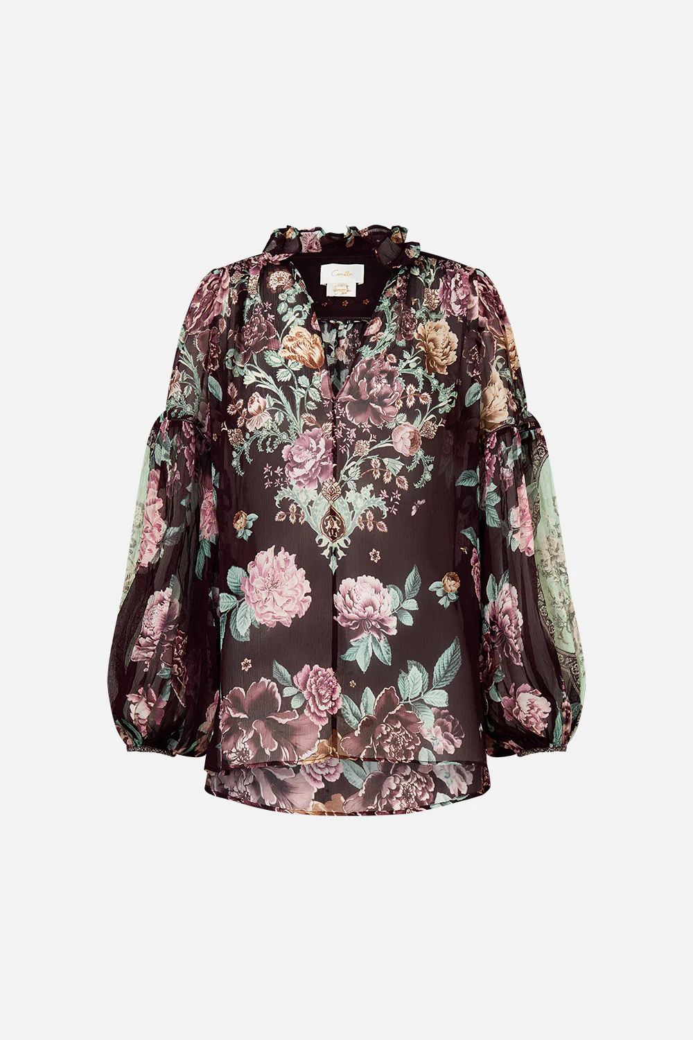 FRILL COLLARED BLOUSE IF THESE TILES COULD TALK - Image 3