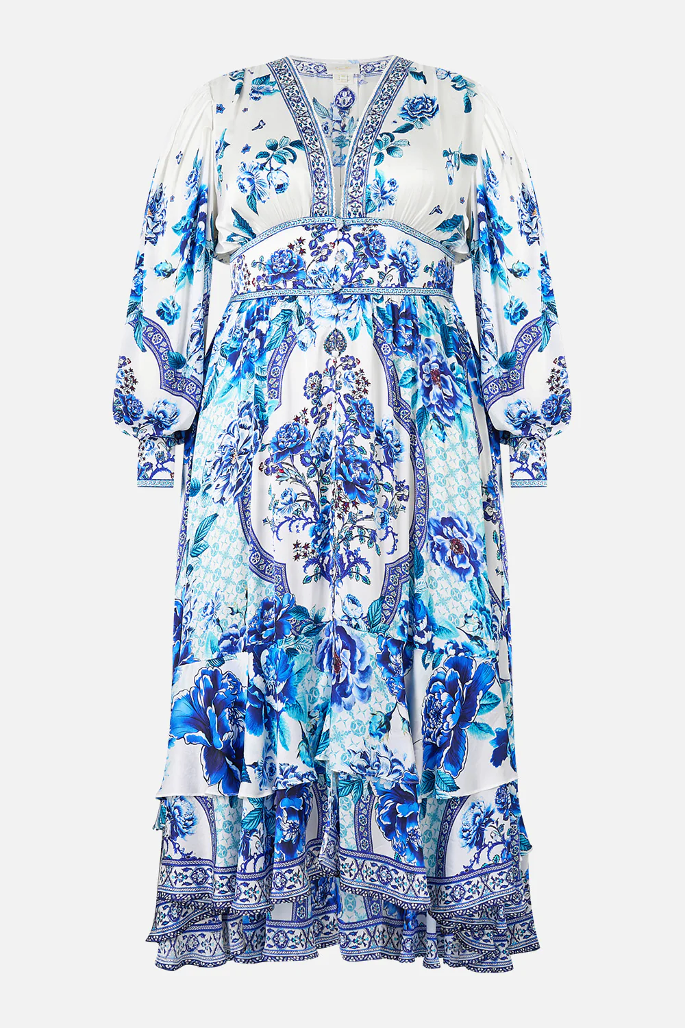 LONG BUTTON FRONT DRESS A CERAMIC GARDEN - Image 10