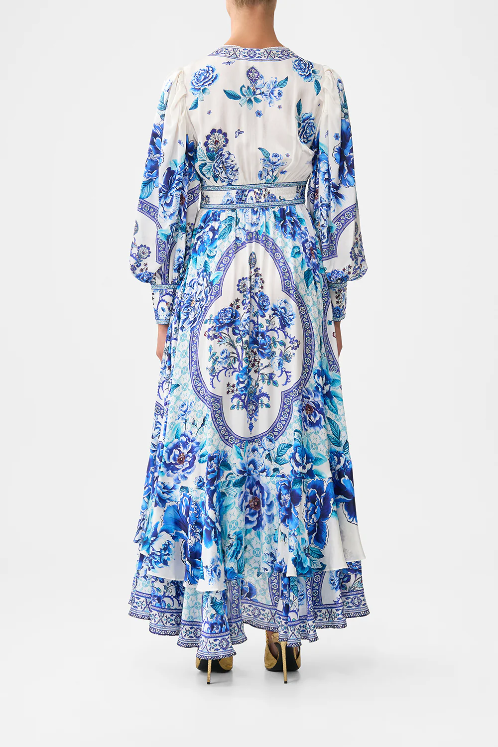 LONG BUTTON FRONT DRESS A CERAMIC GARDEN - Image 2