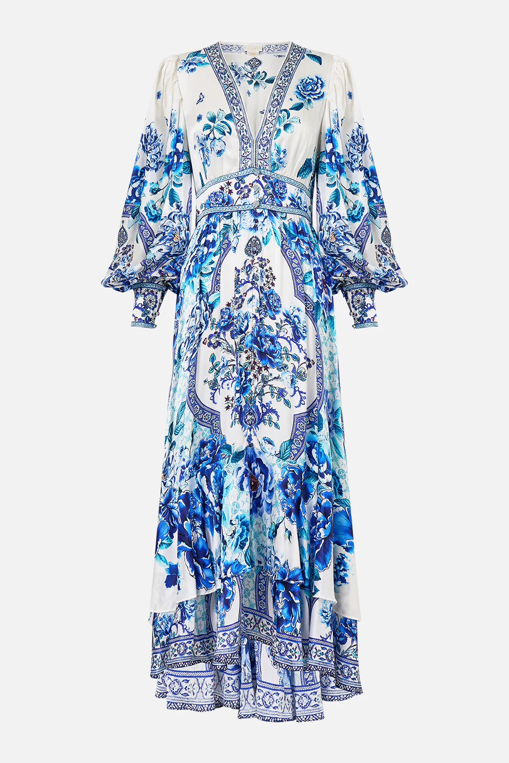 LONG BUTTON FRONT DRESS A CERAMIC GARDEN - Image 3