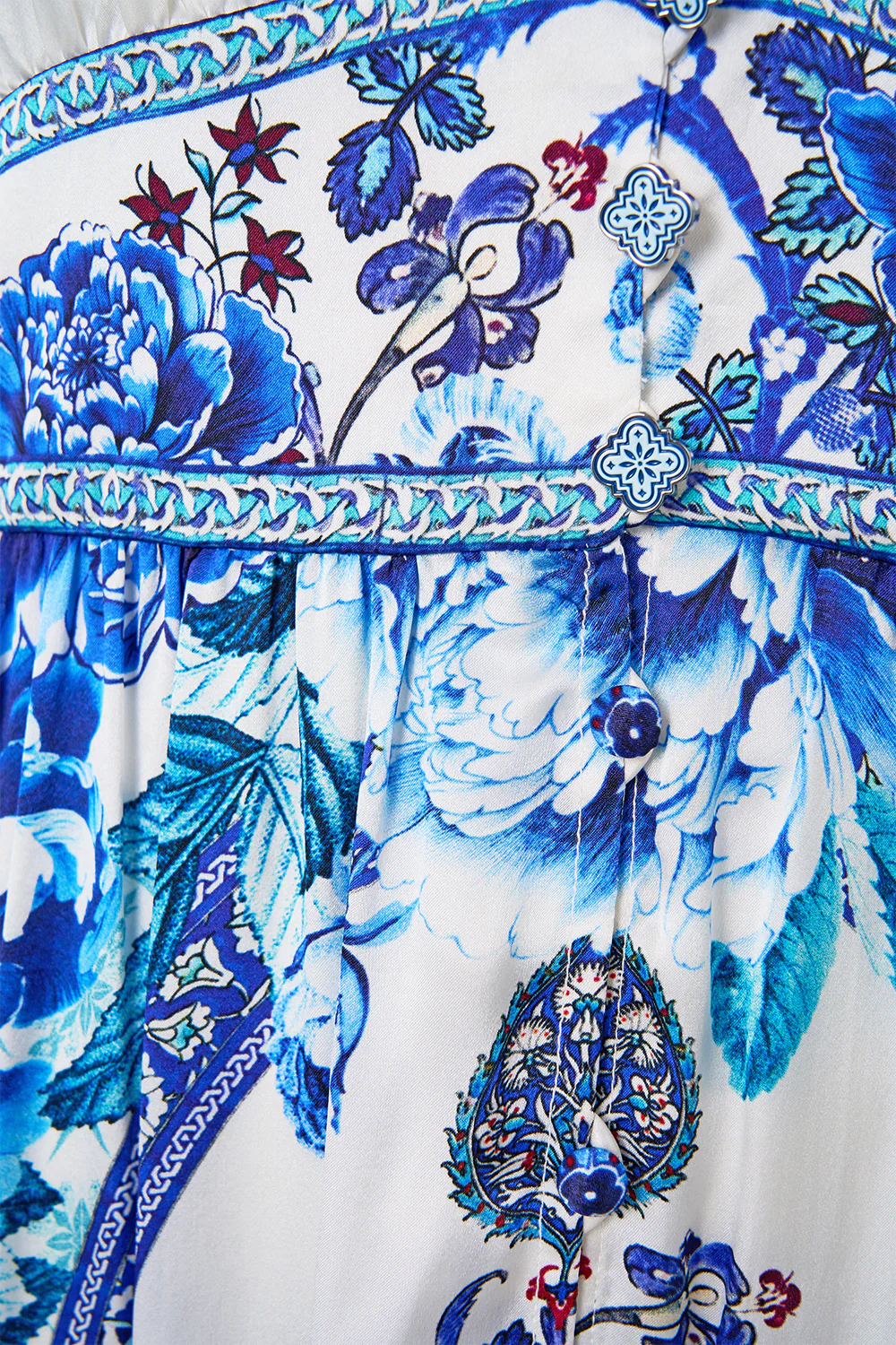 LONG BUTTON FRONT DRESS A CERAMIC GARDEN - Image 7