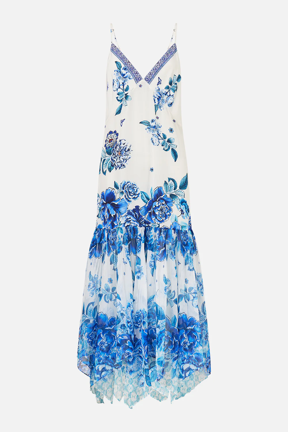 MINIMAL SLIP WITH PLEATED CHIFFON SKIRT A CERAMIC GARDEN - Image 3