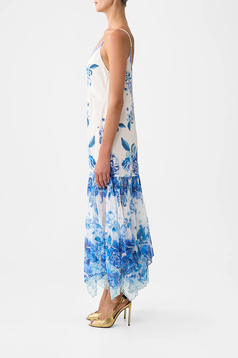 MINIMAL SLIP WITH PLEATED CHIFFON SKIRT A CERAMIC GARDEN - Image 4