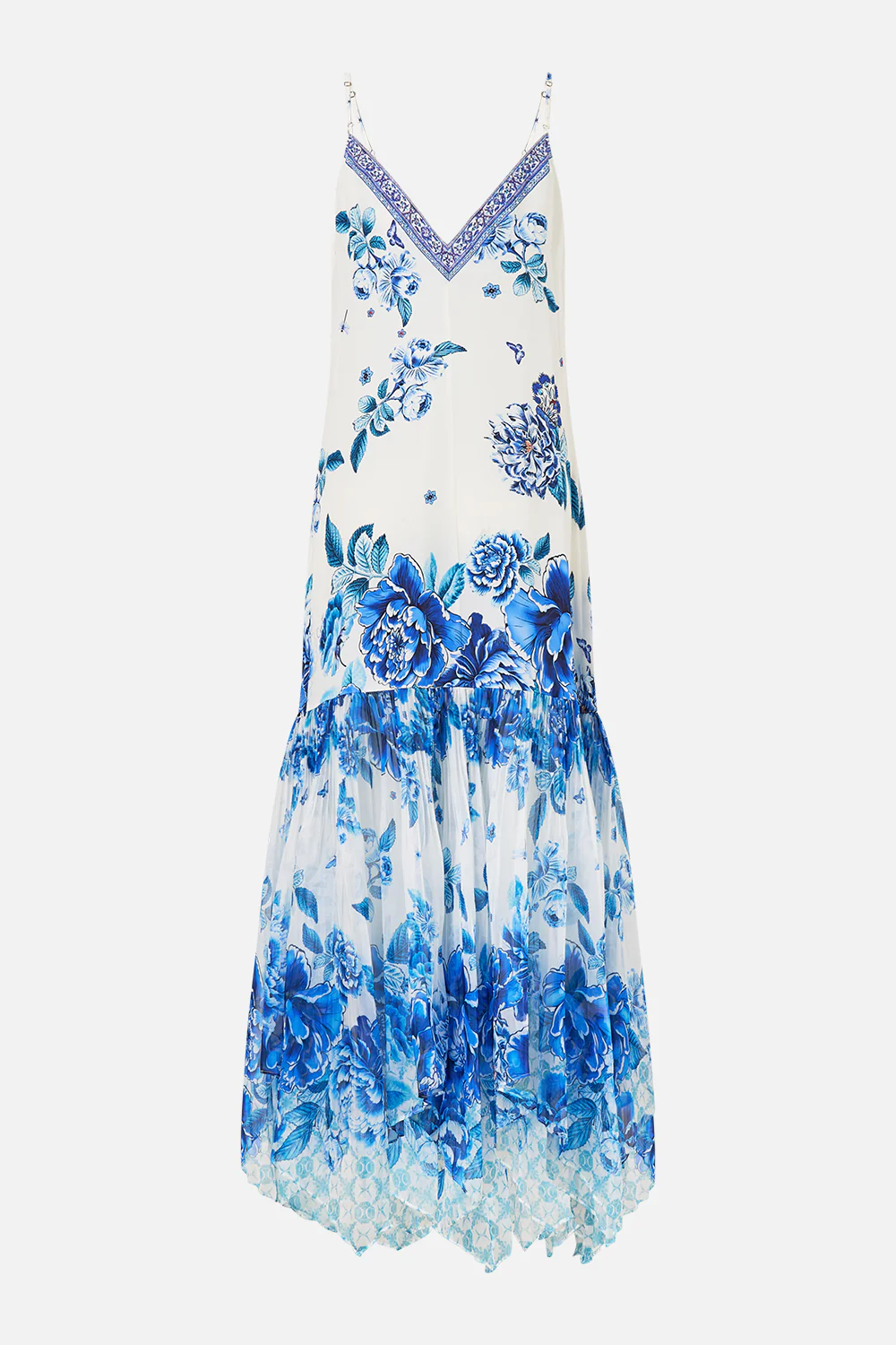 MINIMAL SLIP WITH PLEATED CHIFFON SKIRT A CERAMIC GARDEN - Image 6