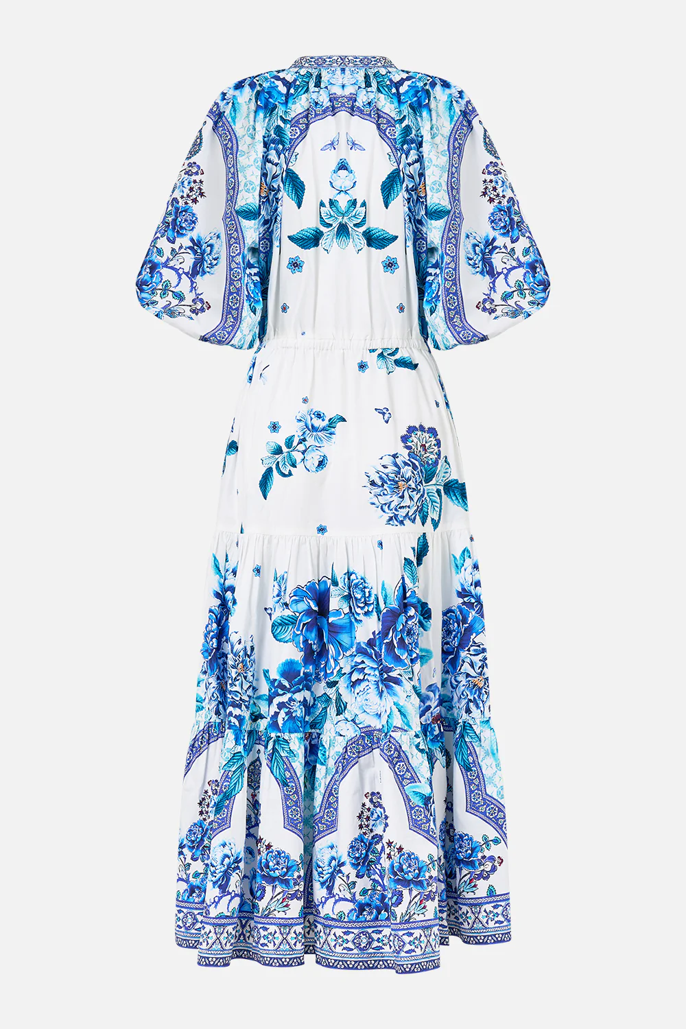 PUFF SLEEVE MIDI SHIRT DRESS A CERAMIC GARDEN - Image 6