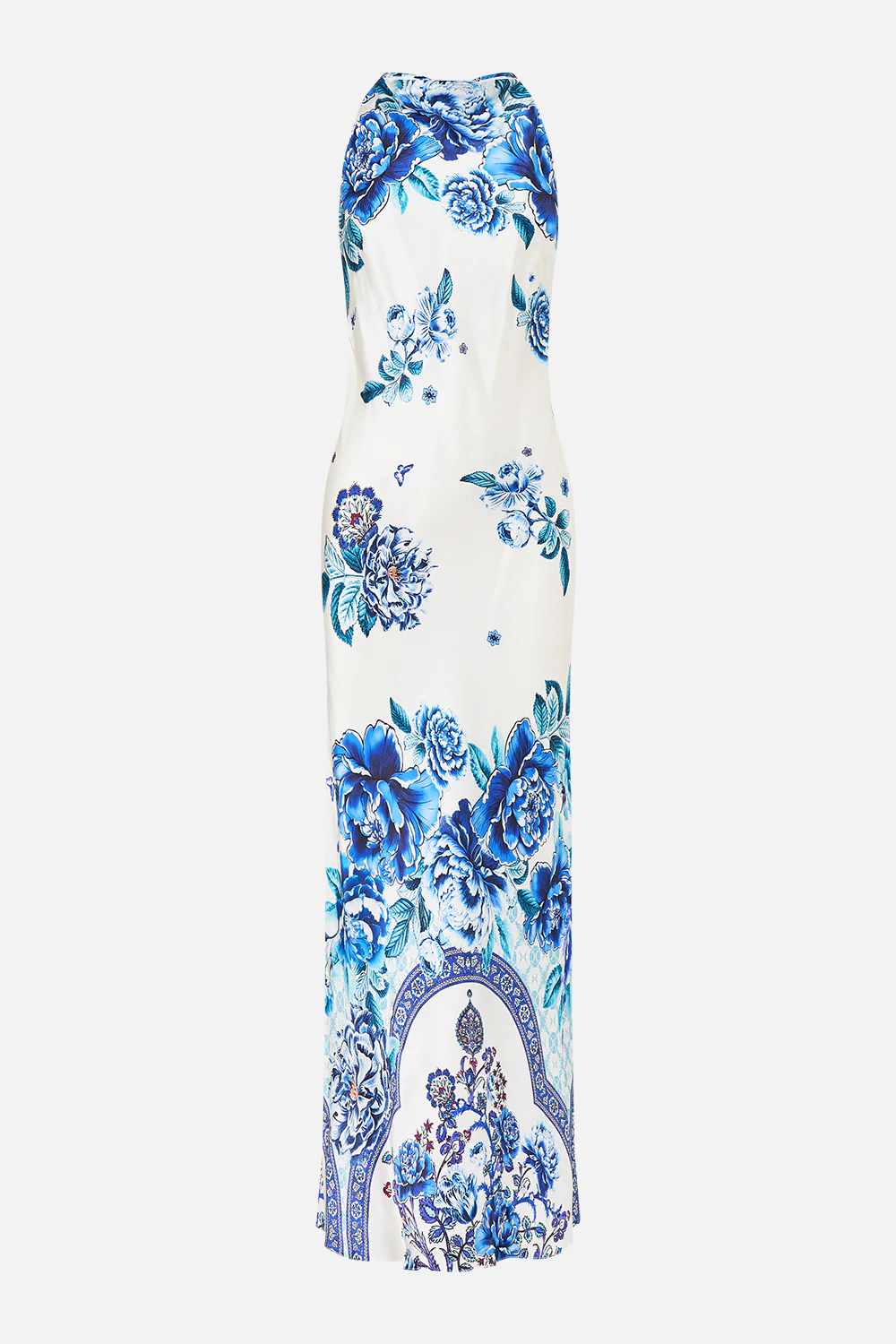 HALTER SLIP DRESS WITH LACE STRAP A CERAMIC GARDEN - Image 3