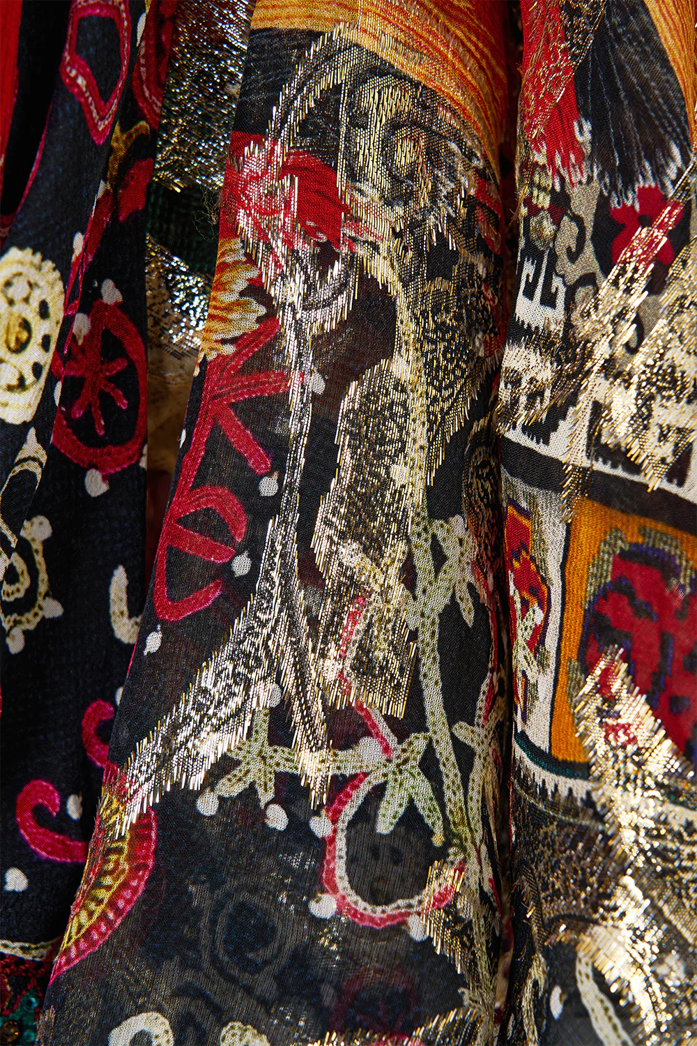 TIERED SKIRT MINI DRESS PATCHWORK ALCHEMY - Image 7