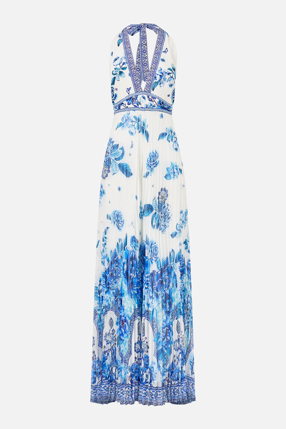 TIE NECK HALTER JUMPSUIT A CERAMIC GARDEN - Image 3