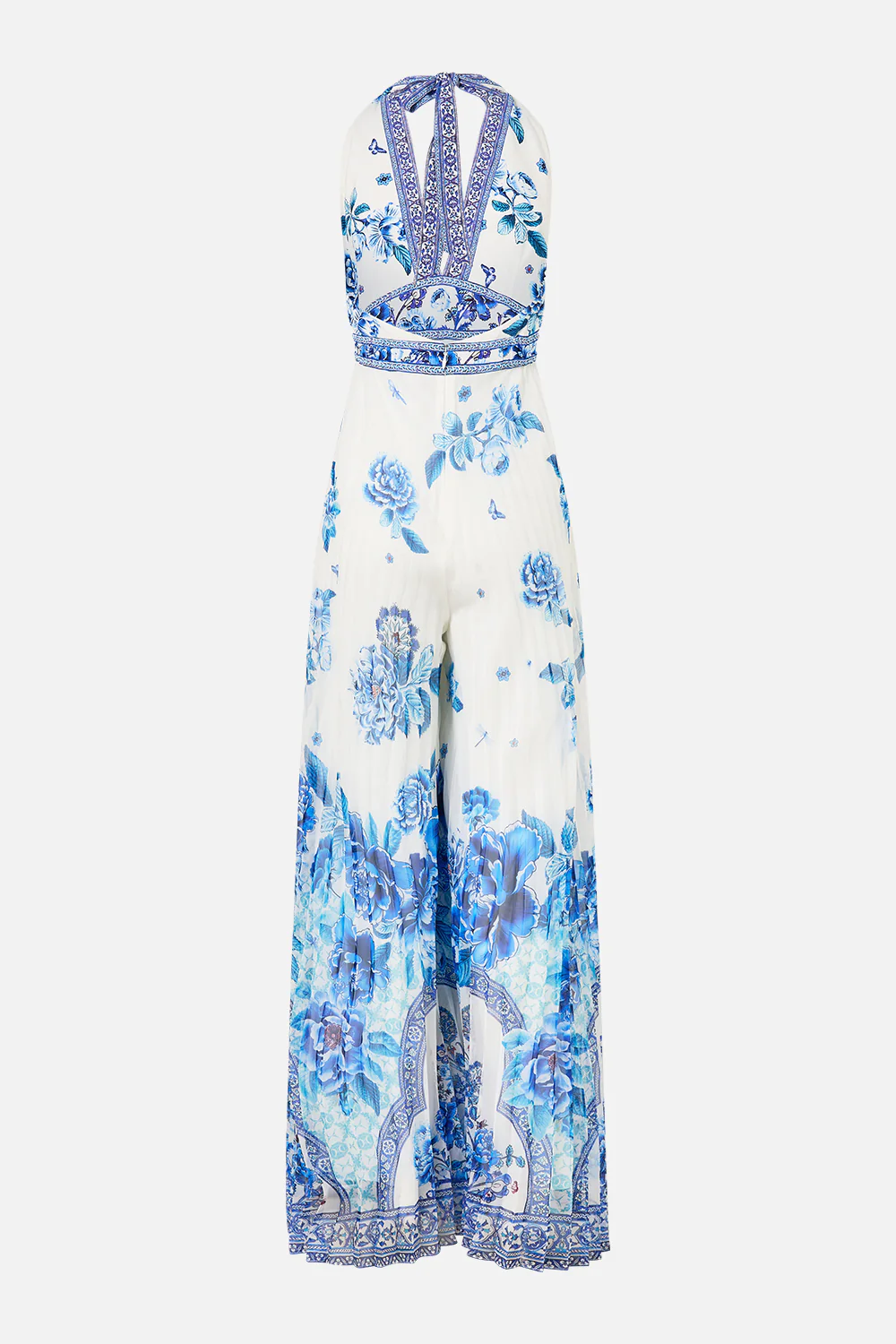 TIE NECK HALTER JUMPSUIT A CERAMIC GARDEN - Image 7