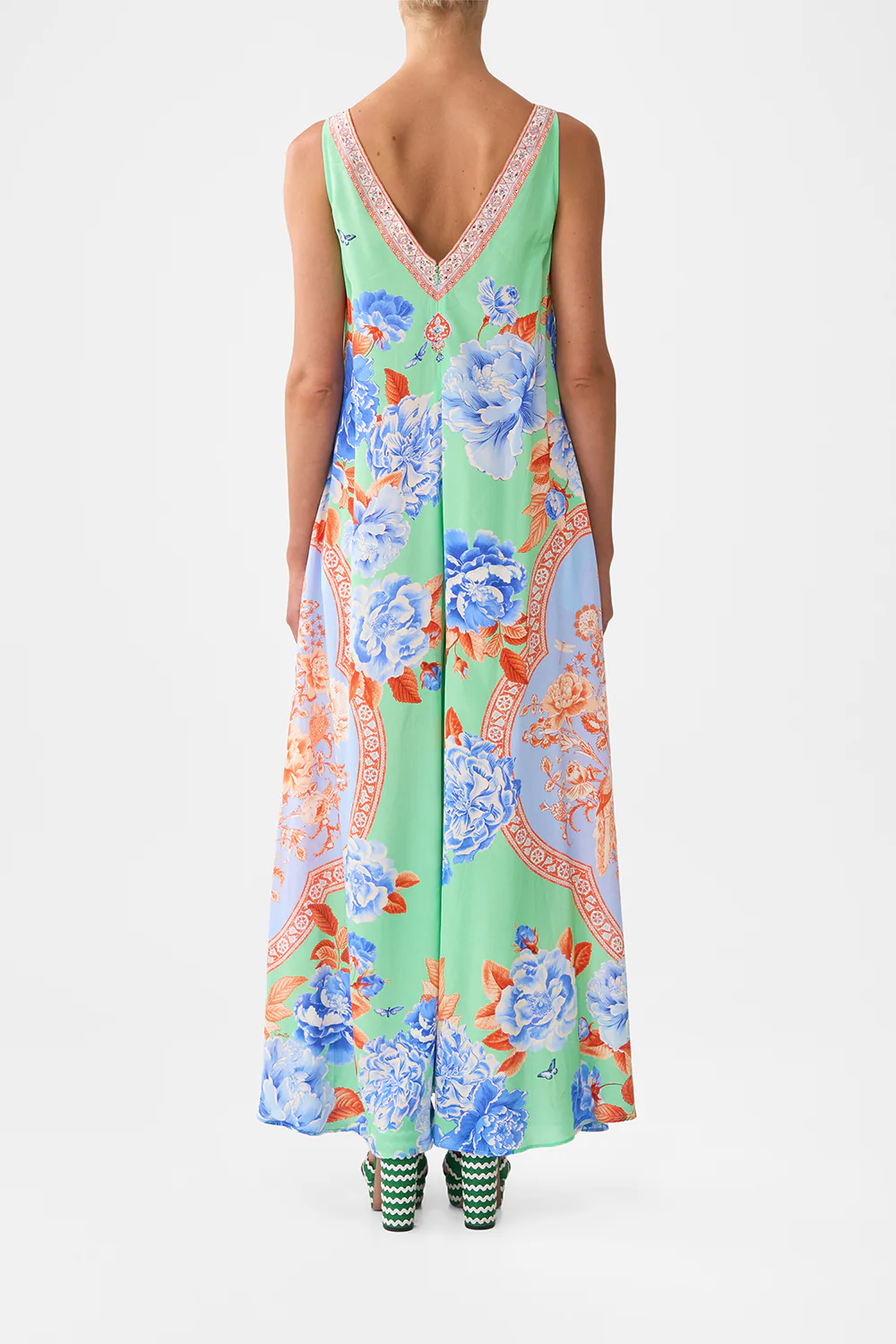 V NECK FLARED JUMPSUIT TOPKAPI POP - Image 2