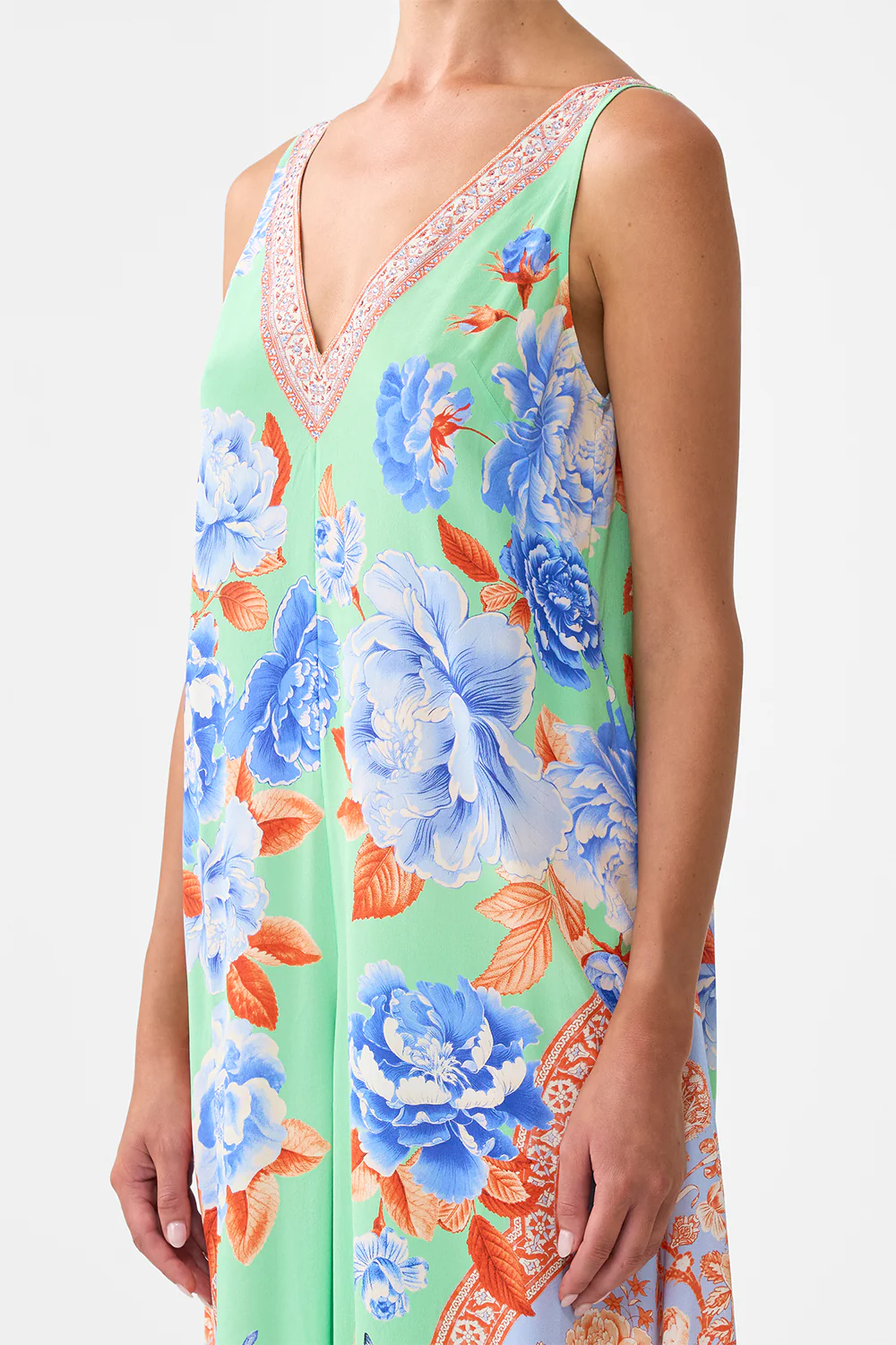 V NECK FLARED JUMPSUIT TOPKAPI POP - Image 5