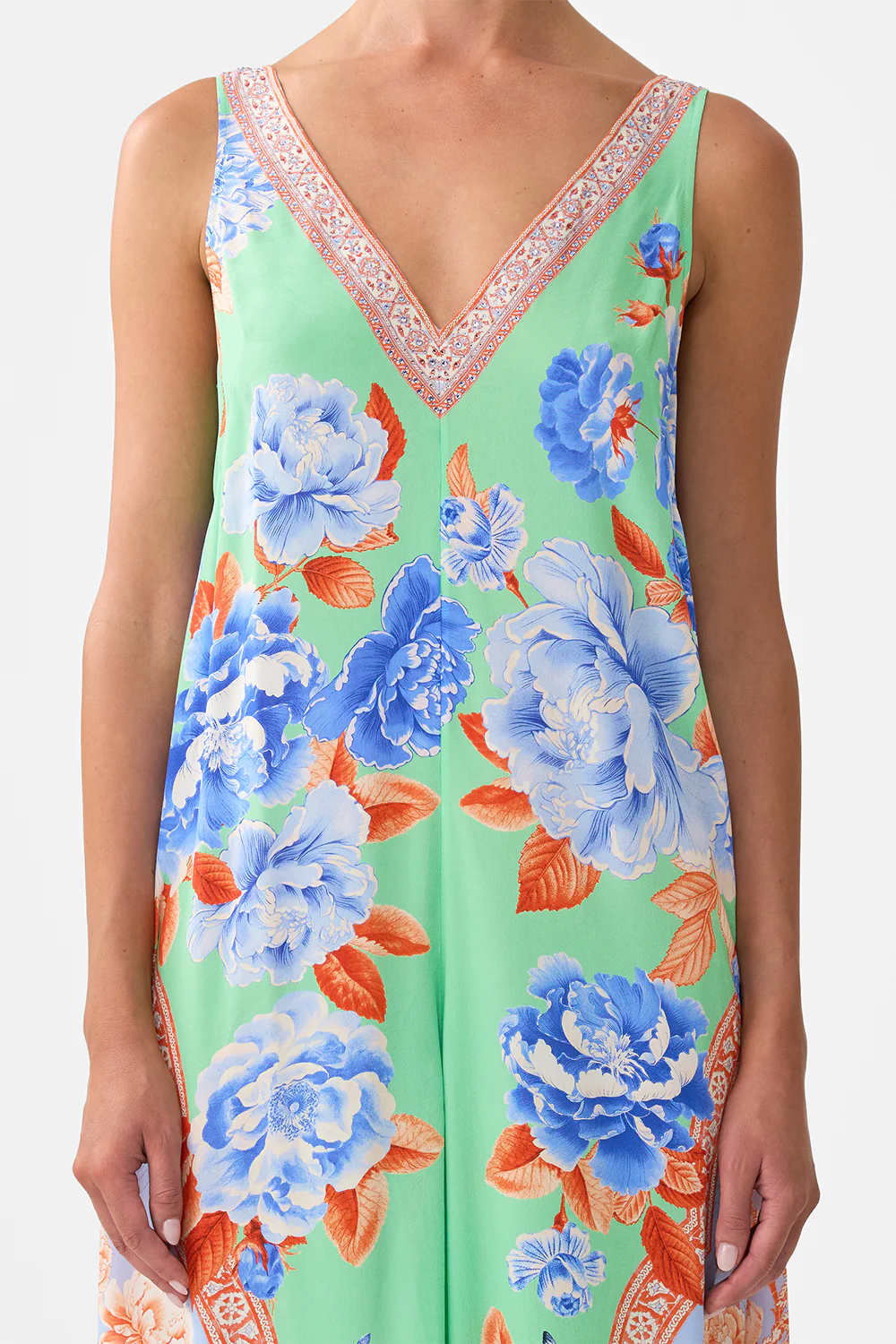 V NECK FLARED JUMPSUIT TOPKAPI POP - Image 6