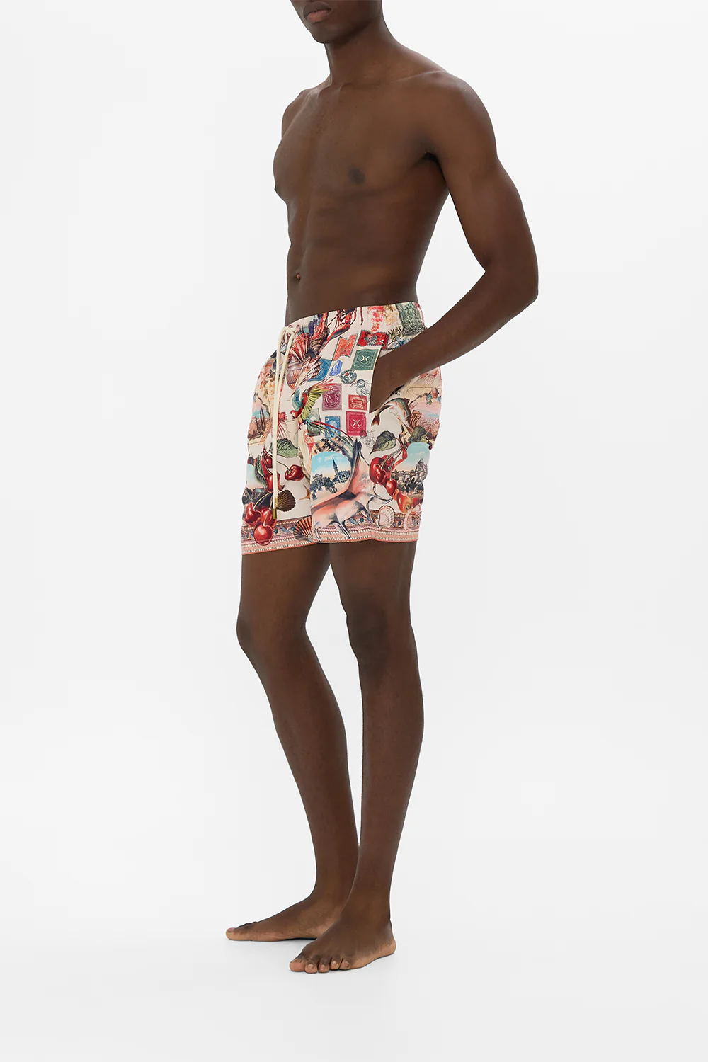 MID LENGTH BOARDSHORT WITH ELASTIC WAIST NOTES FROM THE ROAD - Image 4
