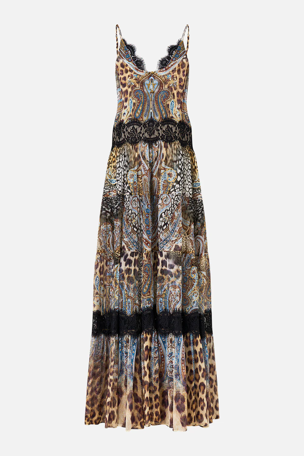 TRAPEZE TIERED DRESS WITH LINING ISTANBUL ANIMALIA - Image 6