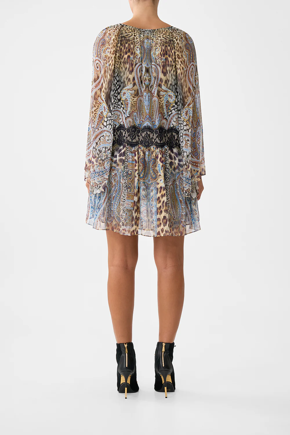 RELAXED SHORT DRESS WITH DROPPED WAIST ISTANBUL ANIMALIA - Image 2