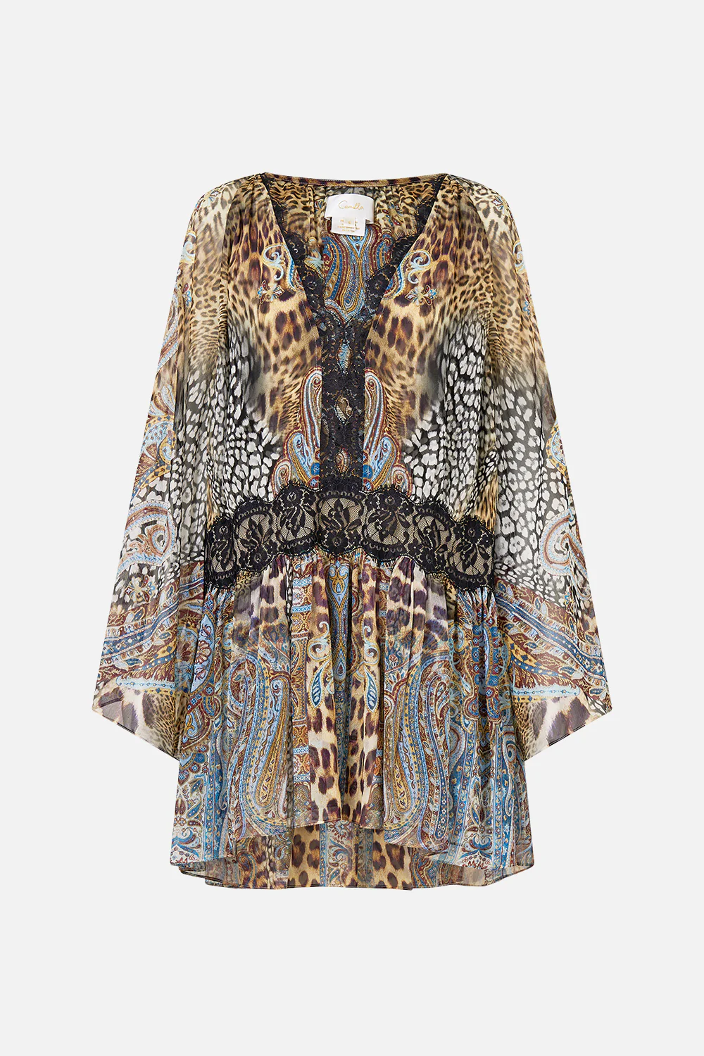 RELAXED SHORT DRESS WITH DROPPED WAIST ISTANBUL ANIMALIA - Image 3