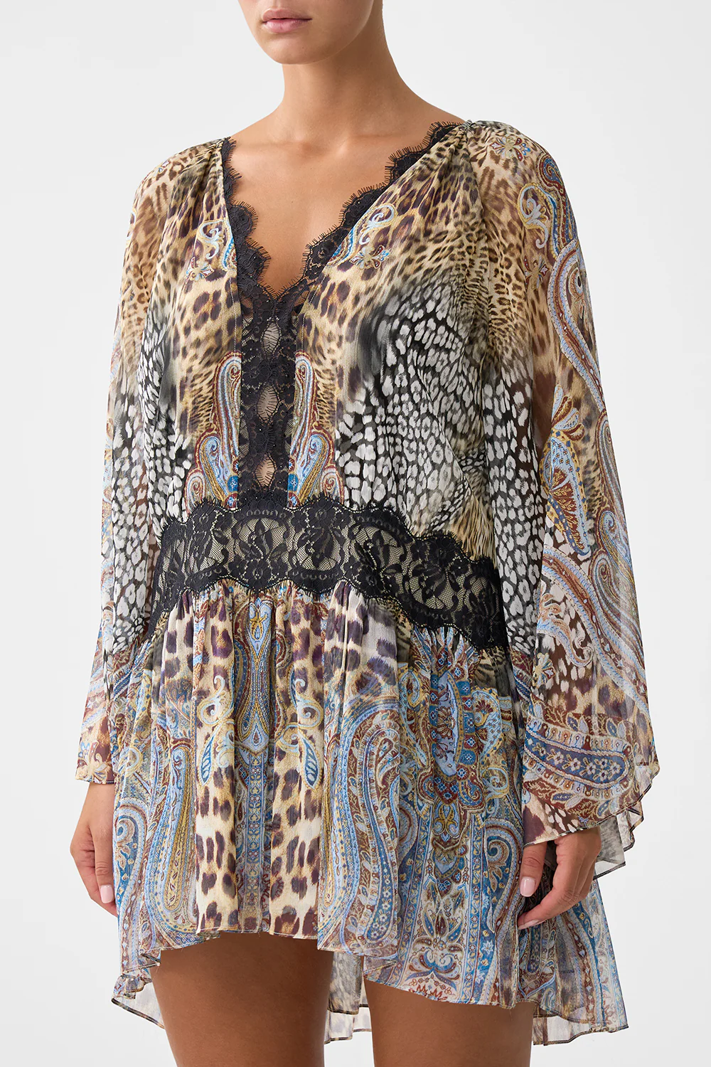 RELAXED SHORT DRESS WITH DROPPED WAIST ISTANBUL ANIMALIA - Image 5