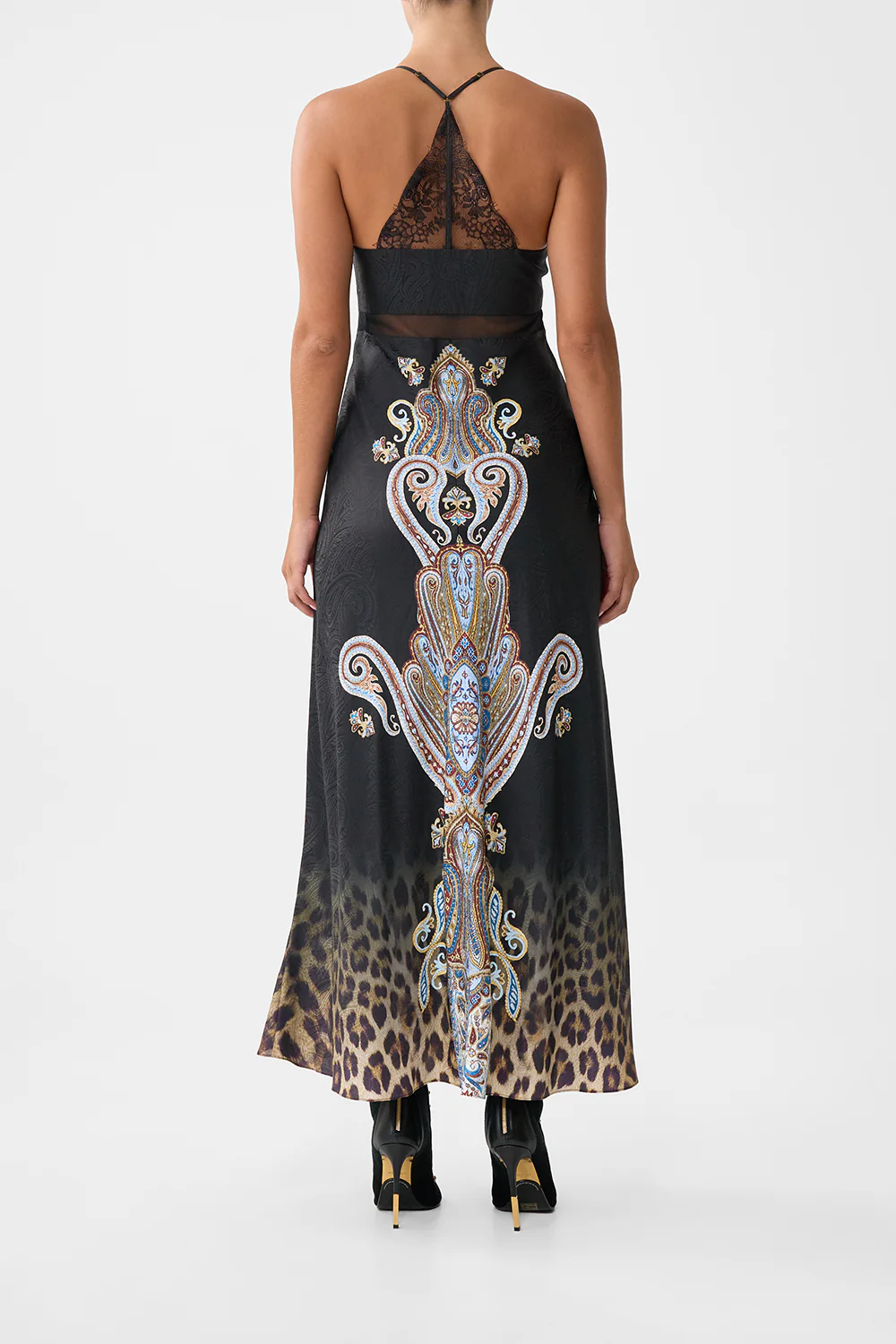 LACE SPLICE BIAS LONG DRESS ISTANBUL ANIMALIA - Image 2