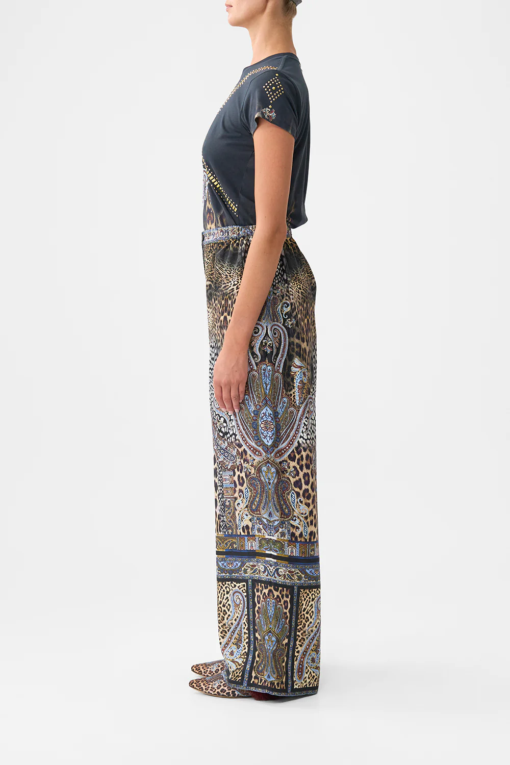 BUTTON FRONT LOUNGE PANT ISTANBUL ANIMALIA - Image 4