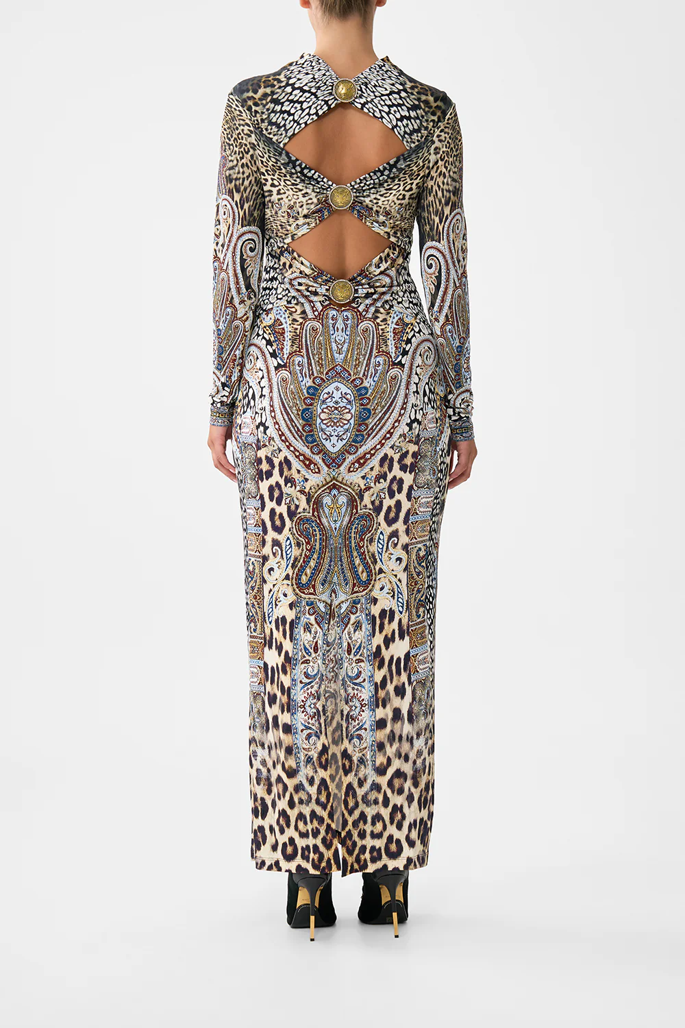BACK DETAIL JERSEY DRESS ISTANBUL ANIMALIA - Image 2