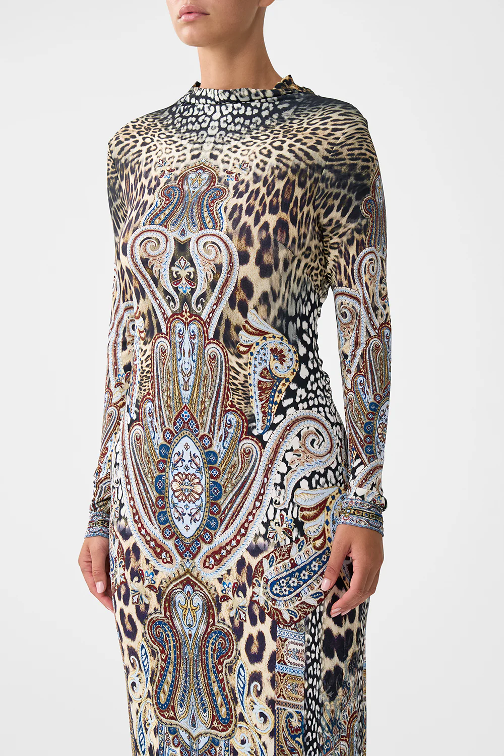 BACK DETAIL JERSEY DRESS ISTANBUL ANIMALIA - Image 5