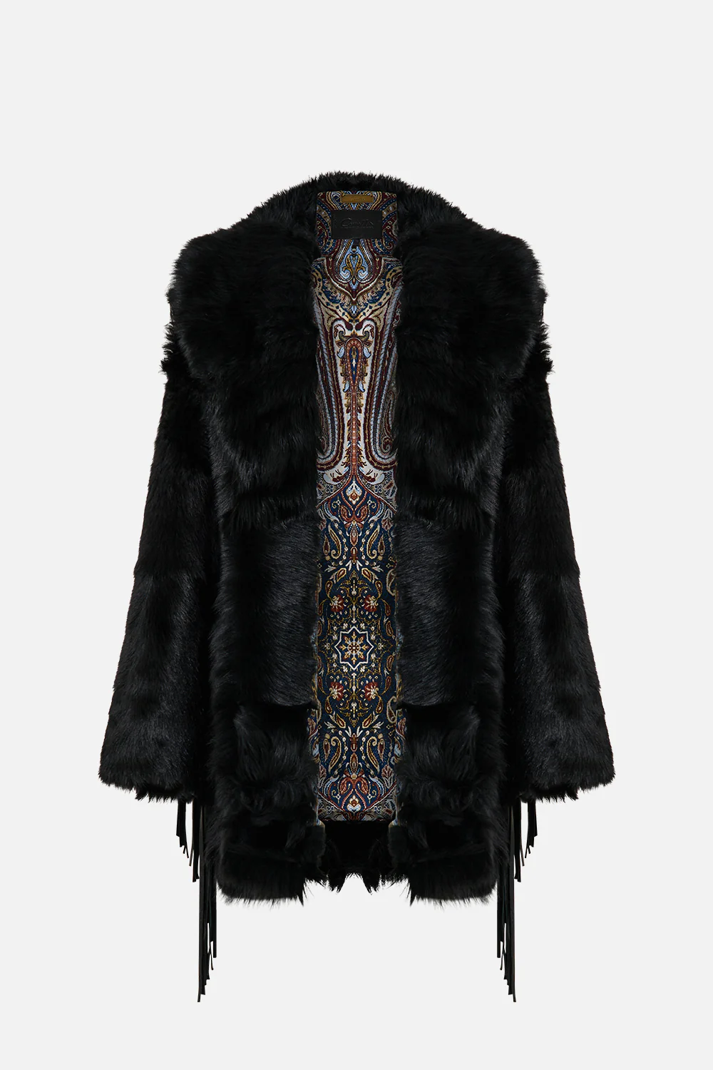 SHEARLING COAT WITH REMOVABLE FRINGING ISTANBUL ANIMALIA - Image 3