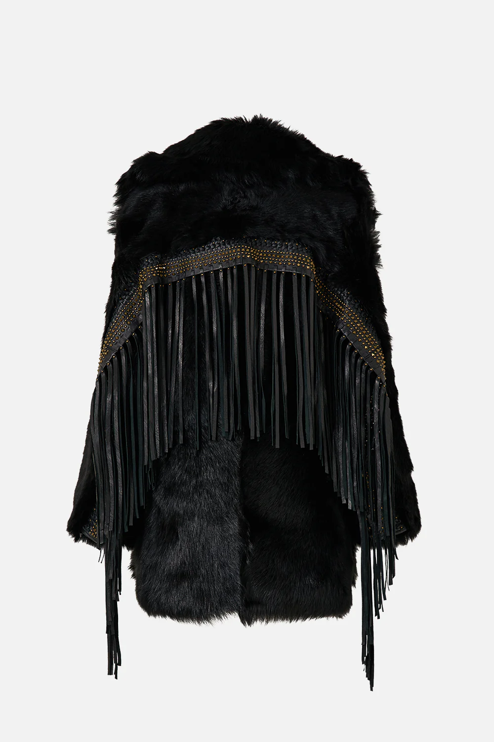 SHEARLING COAT WITH REMOVABLE FRINGING ISTANBUL ANIMALIA - Image 6