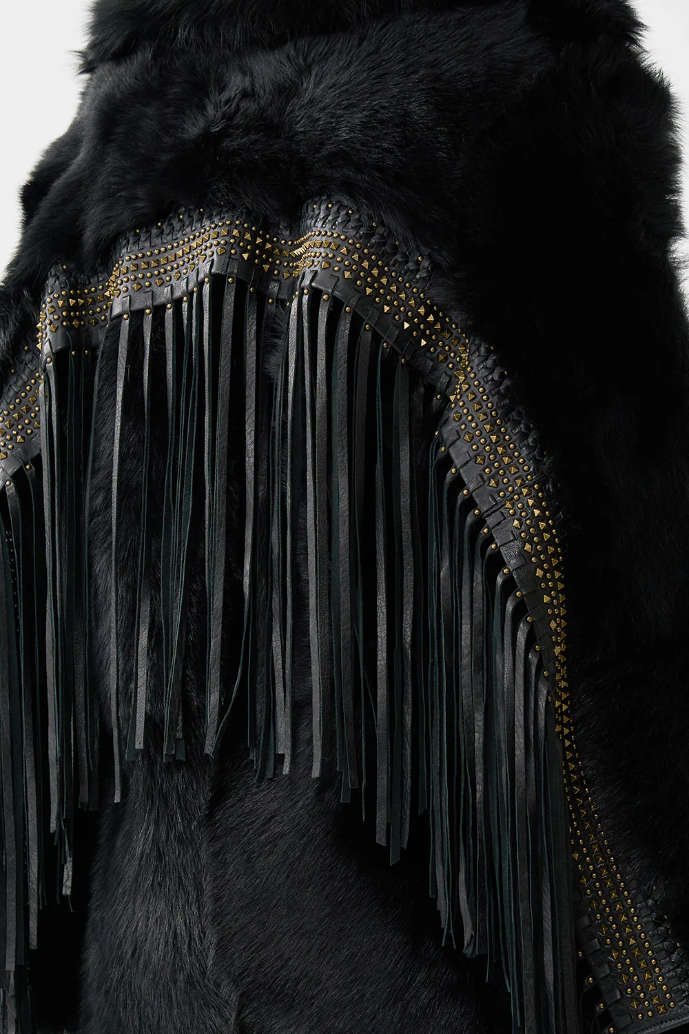 SHEARLING COAT WITH REMOVABLE FRINGING ISTANBUL ANIMALIA - Image 7
