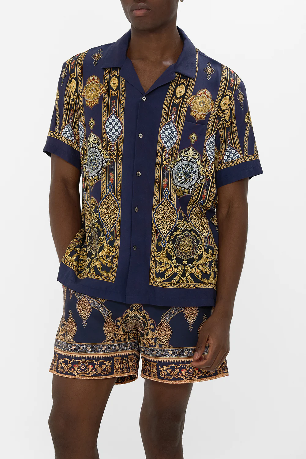SHORT SLEEVE CAMP COLLARED SHIRT THE IMPERIAL GATE - Image 5
