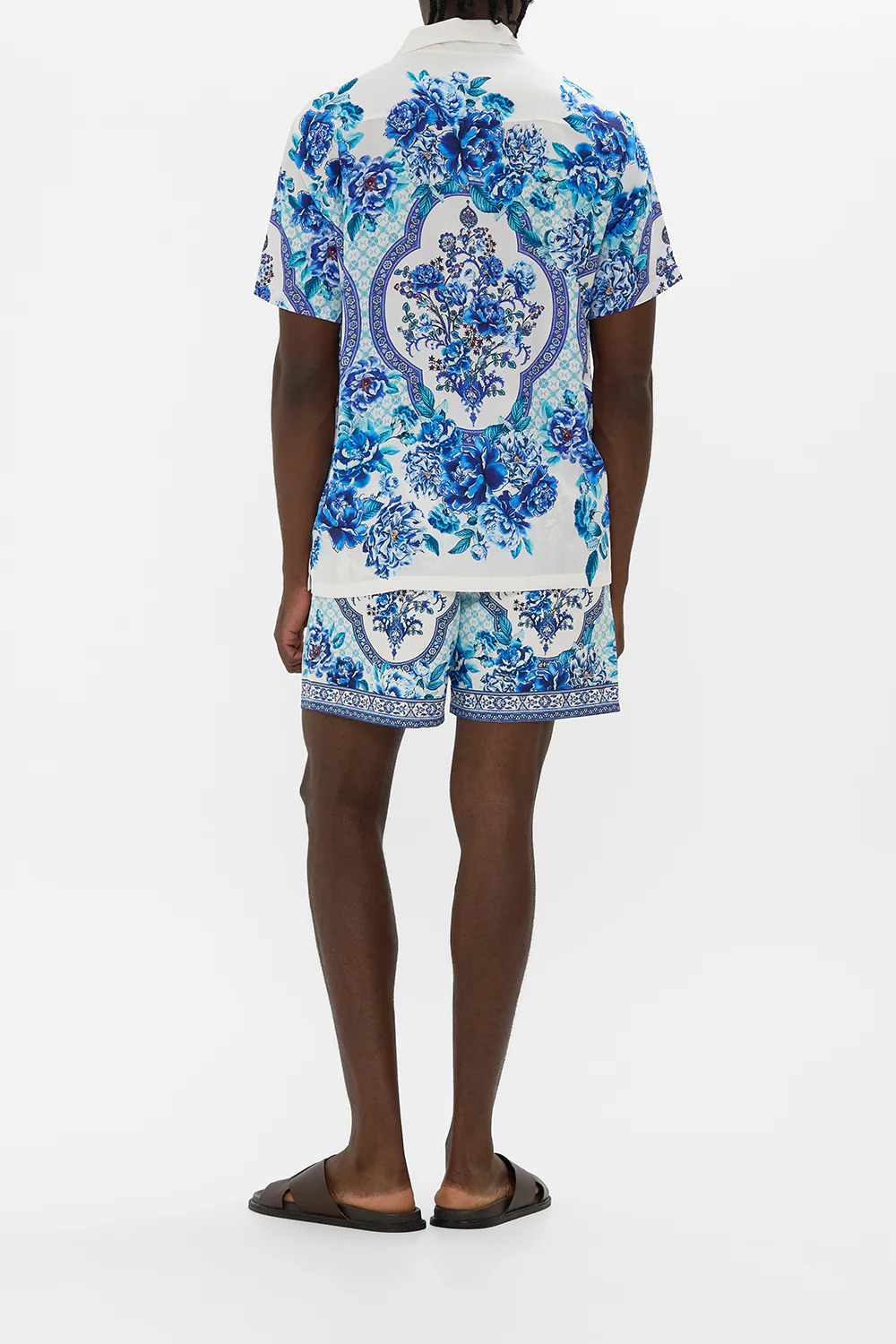 SHORT SLEEVE CAMP COLLARED SHIRT A CERAMIC GARDEN - Image 2
