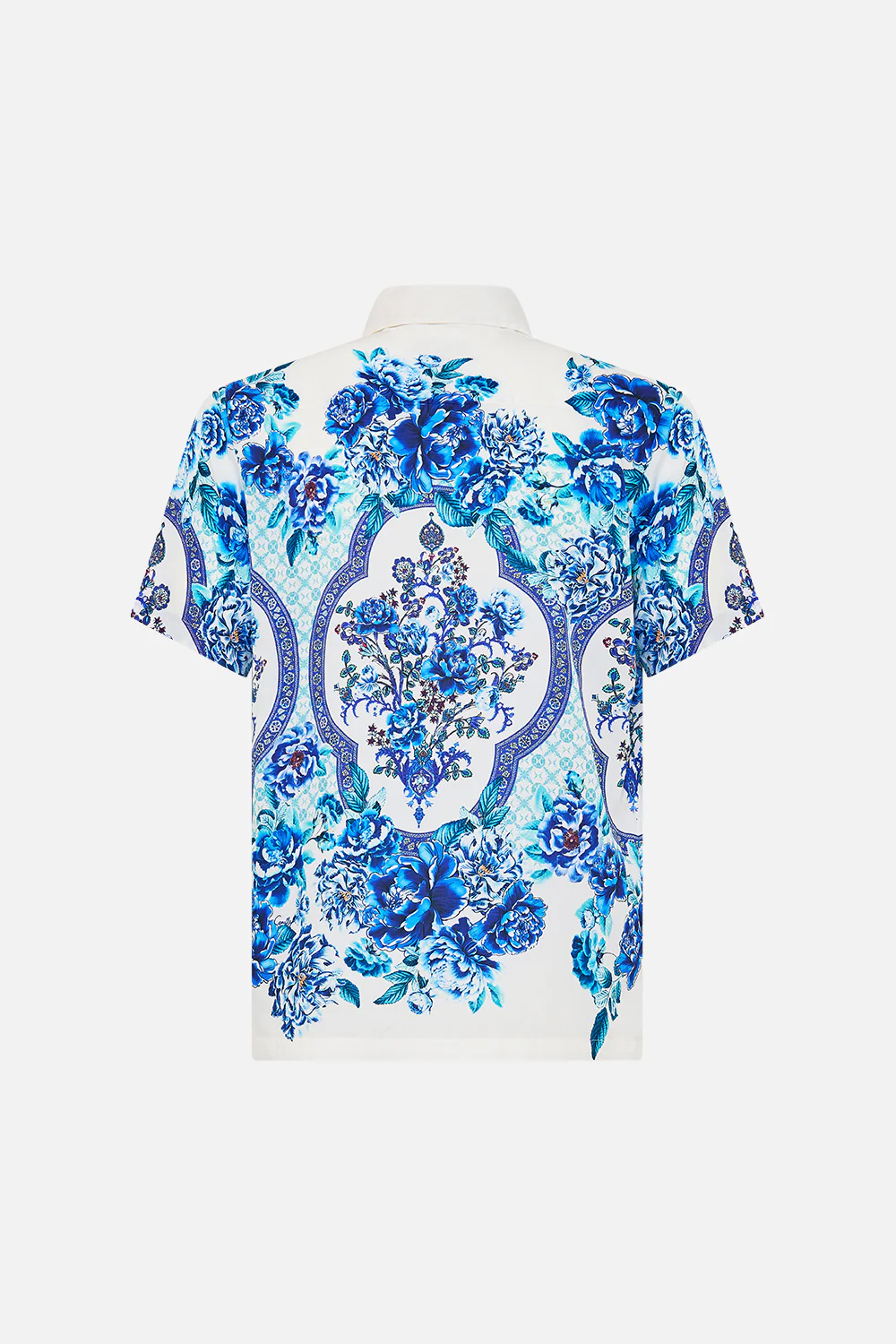 SHORT SLEEVE CAMP COLLARED SHIRT A CERAMIC GARDEN - Image 6