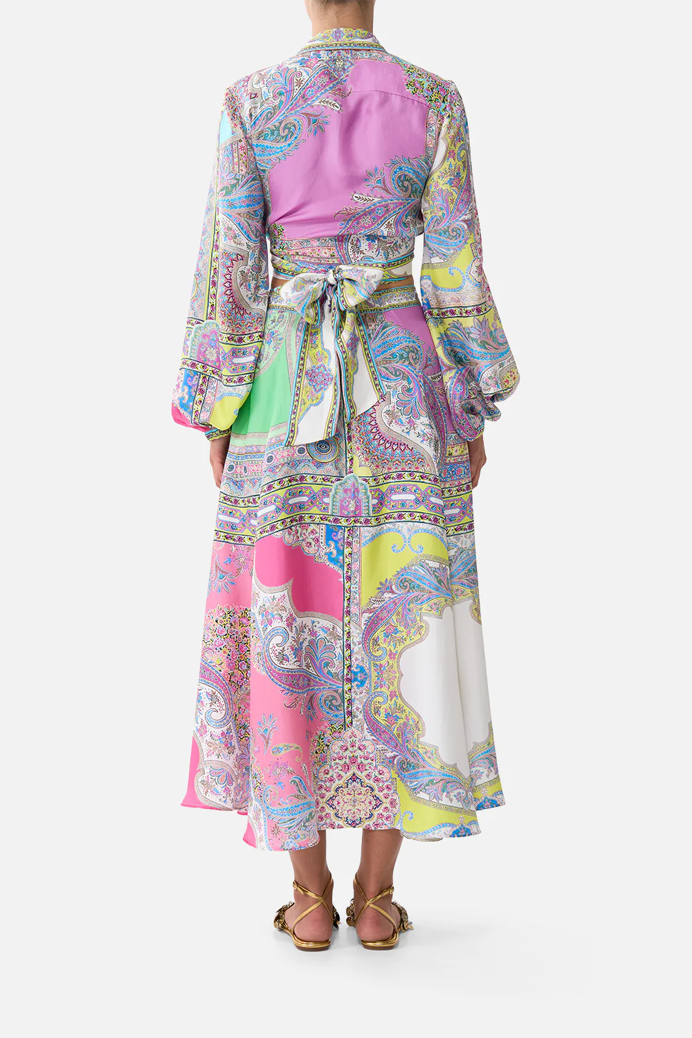 PANELLED FLARED LONG SKIRT MAGIC CARPET RIDE - Image 2