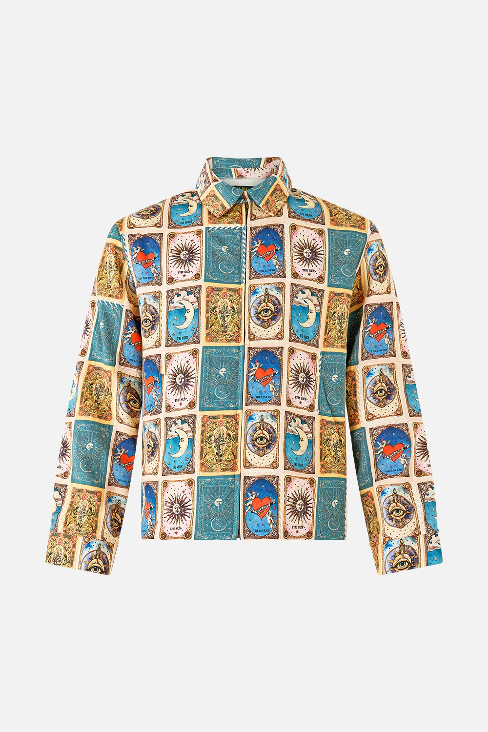 PATCHWORK CROP ZIP THROUGH JACKET HOUSE OF HOROSCOPES - Image 3