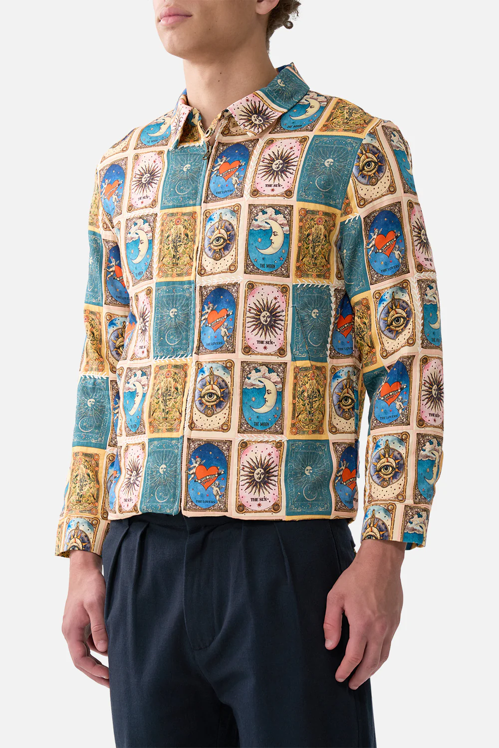 PATCHWORK CROP ZIP THROUGH JACKET HOUSE OF HOROSCOPES - Image 5