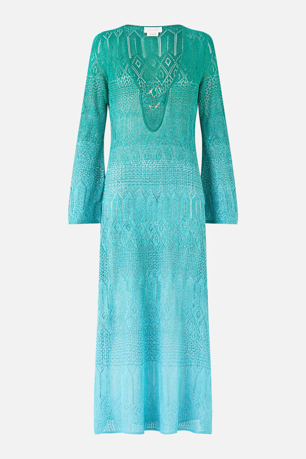 HARDWARE DETAIL PLUNGE KNIT DRESS THE CONCUBINES CORRIDOR - Image 3