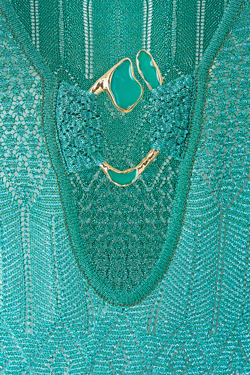 HARDWARE DETAIL PLUNGE KNIT DRESS THE CONCUBINES CORRIDOR - Image 7