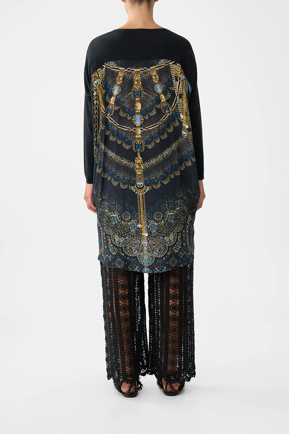 LONG SLEEVE JUMPER WITH PRINT BACK SONG OF THE SOLSTICE - Image 2