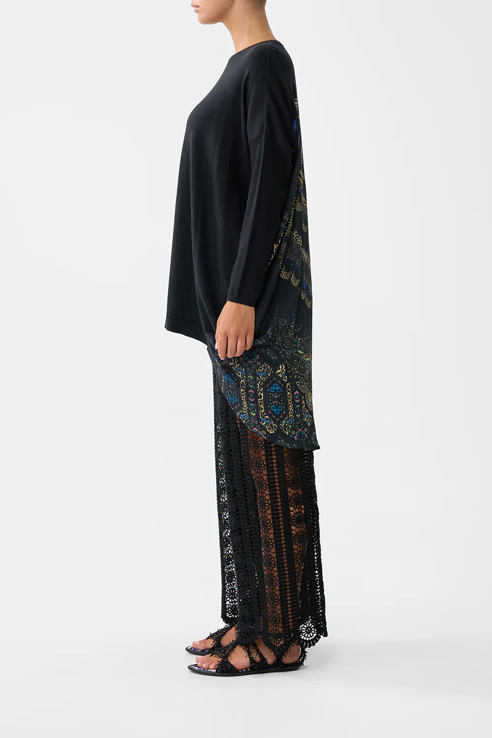 LONG SLEEVE JUMPER WITH PRINT BACK SONG OF THE SOLSTICE - Image 4