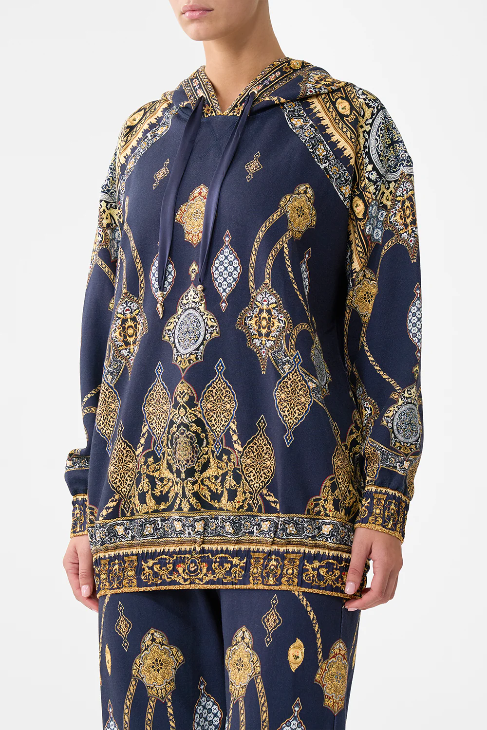 SILK BAND OVERSIZED HOODIE WITH POCKETS THE IMPERIAL GATE - Image 5