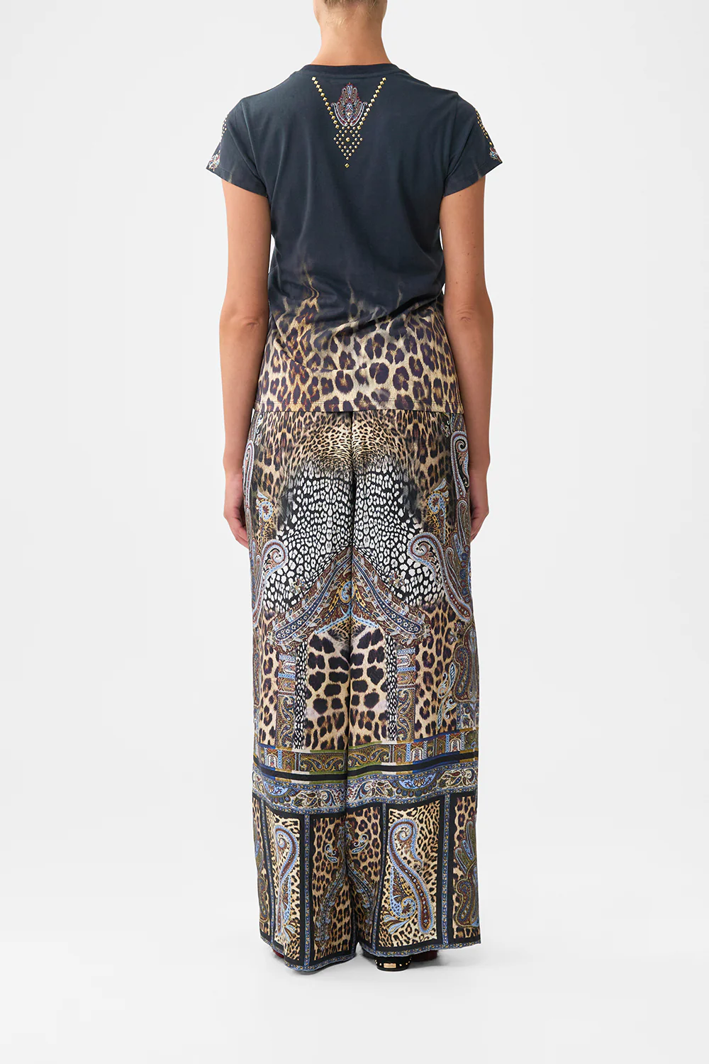SLIM FIT ROUND NECK T-SHIRT ISTANBUL ANIMALIA - Image 2