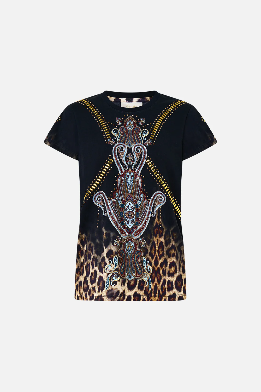 SLIM FIT ROUND NECK T-SHIRT ISTANBUL ANIMALIA - Image 3