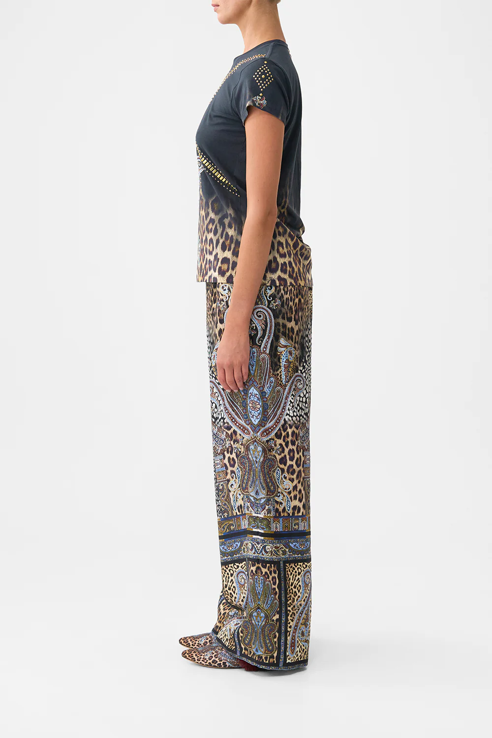 SLIM FIT ROUND NECK T-SHIRT ISTANBUL ANIMALIA - Image 4