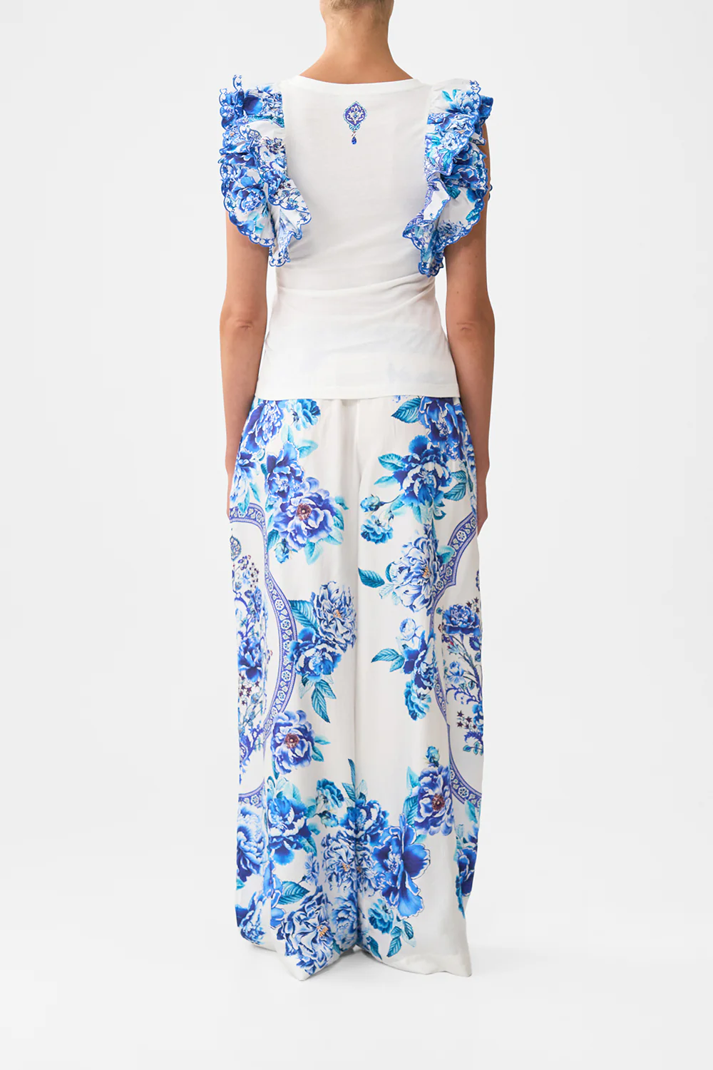DOUBLE FRILL SLEEVE TEE A CERAMIC GARDEN - Image 2