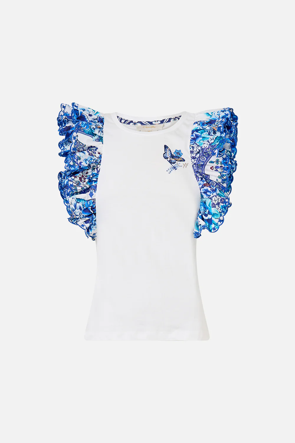 DOUBLE FRILL SLEEVE TEE A CERAMIC GARDEN - Image 3