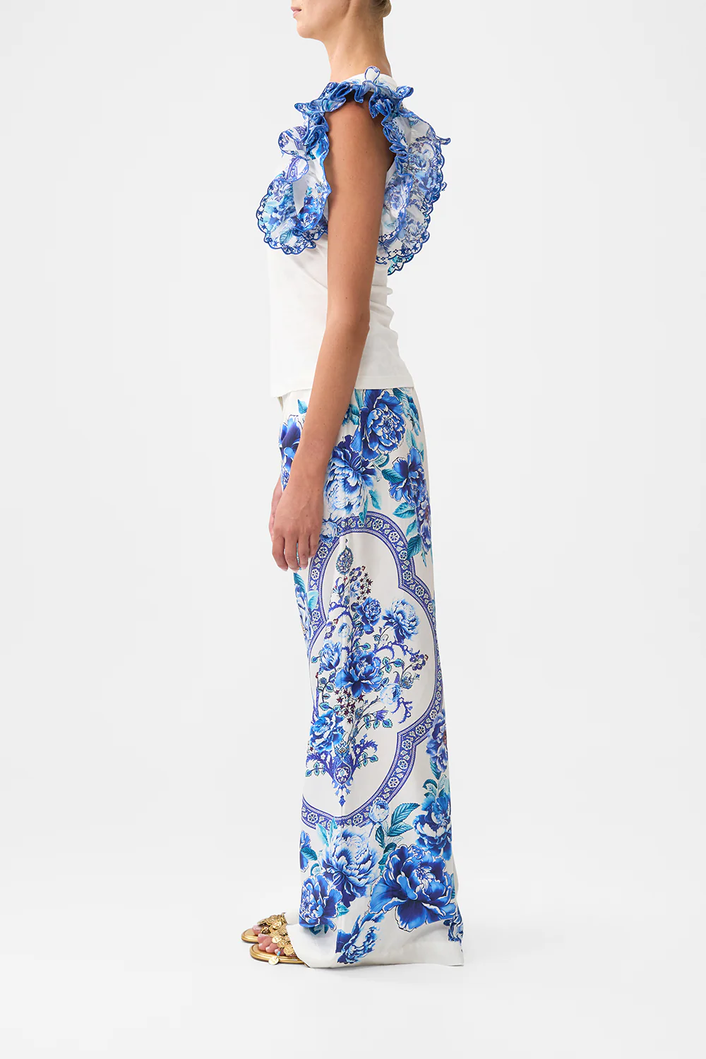 DOUBLE FRILL SLEEVE TEE A CERAMIC GARDEN - Image 4