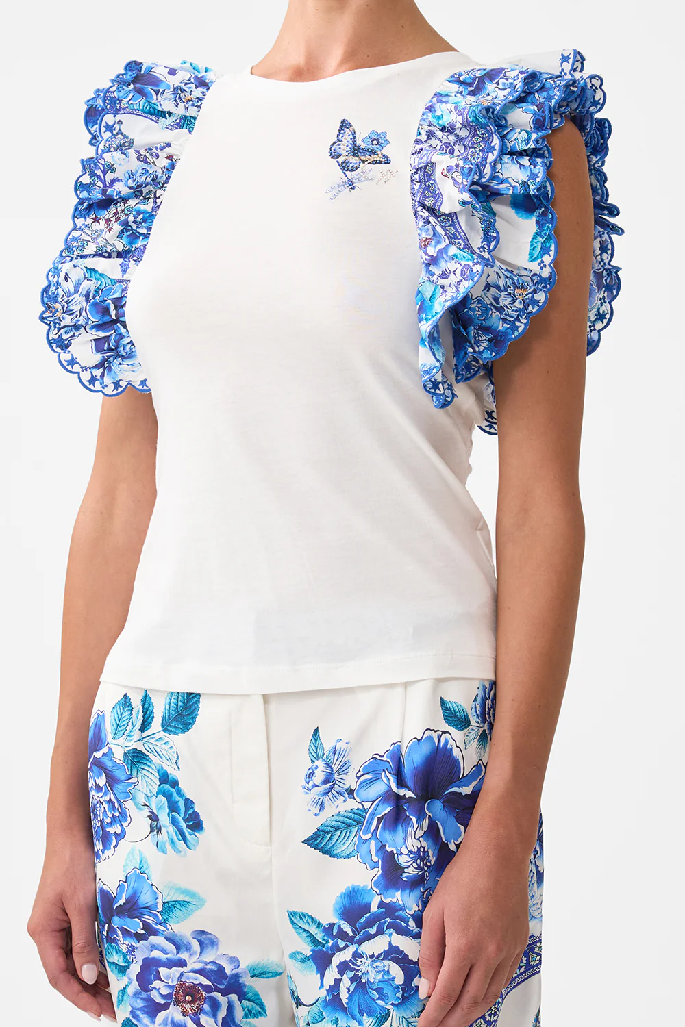 DOUBLE FRILL SLEEVE TEE A CERAMIC GARDEN - Image 5