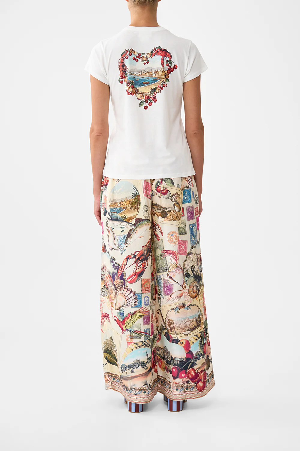 SLIM FIT ROUND NECK T-SHIRT NOTES FROM THE ROAD - Image 2