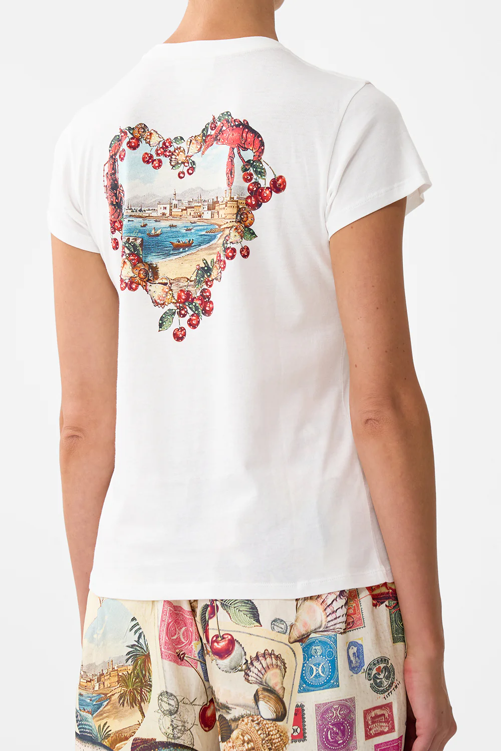 SLIM FIT ROUND NECK T-SHIRT NOTES FROM THE ROAD - Image 5